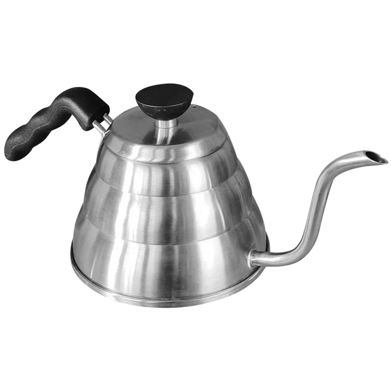

1L Stainless Steel Hand Coffee Pot Household Drip Filter Pot Long-Necked Pot Hot Water Pot Coffee Utensils