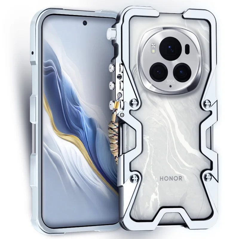 Роскошные армированные металлические алюминиевые чехлы для телефонов бампер Honor