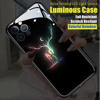 led light luminous special luxury phone case for samsung s20 s21 s22 note 10 note20 plus ultra iphone 11 12 13 pro max accessory