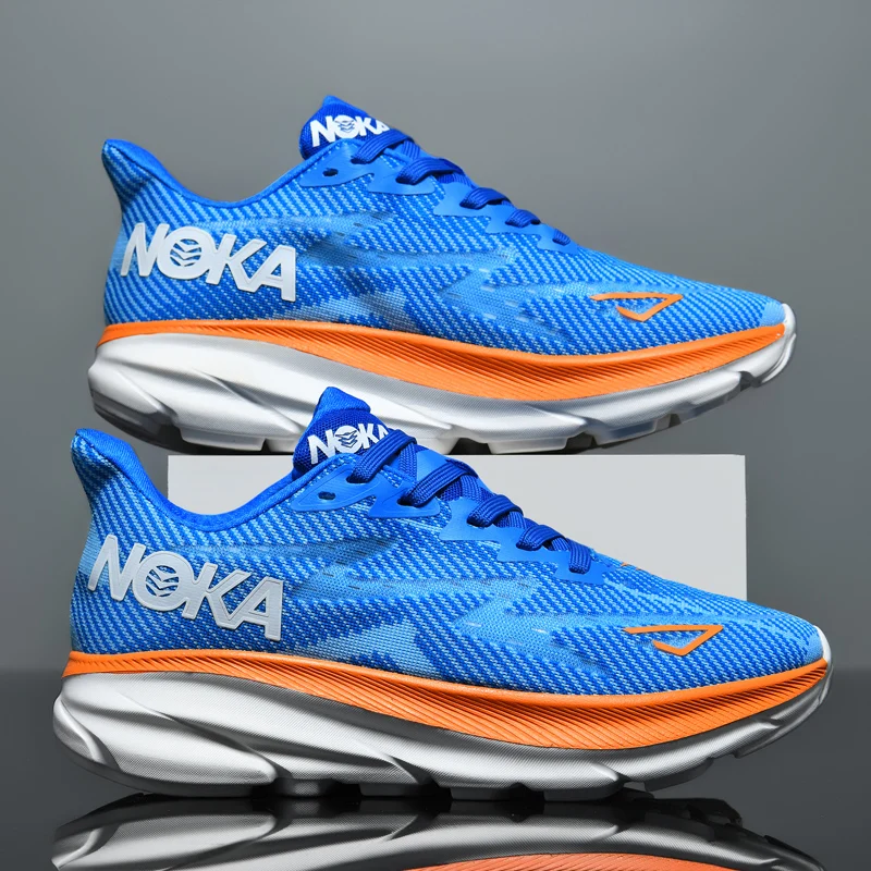 

Running Shoes for Men Sneakers Lace Up Round Toe Men Sneakers Cushioning Trainer Race Breathable Tenis Shose