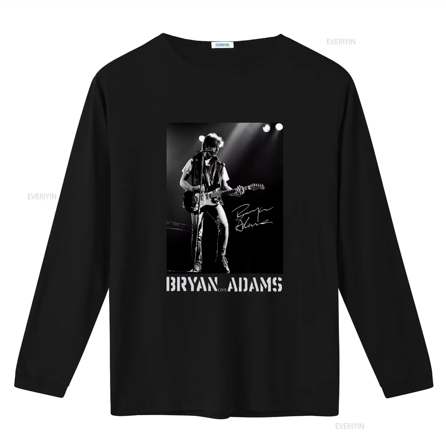 Фото Мужская футболка Hot Bryan Adams Live Concert TLL92 для фанатов рок-музыки, винтажная, с эффектом потертости, унисекс, с графическим принтом, удобная, эластичная, мужская. №2