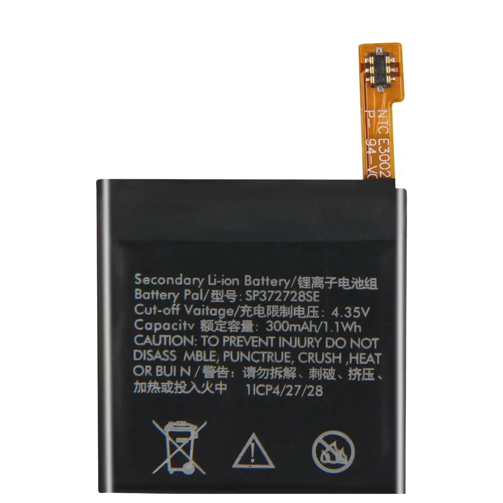 

2023New Original Replacement Battery For Ticwatch 2 Ticwatch2 WE11056 Ticwatch 1 Express SP372728SE 372726 Genuine Battery 300mA