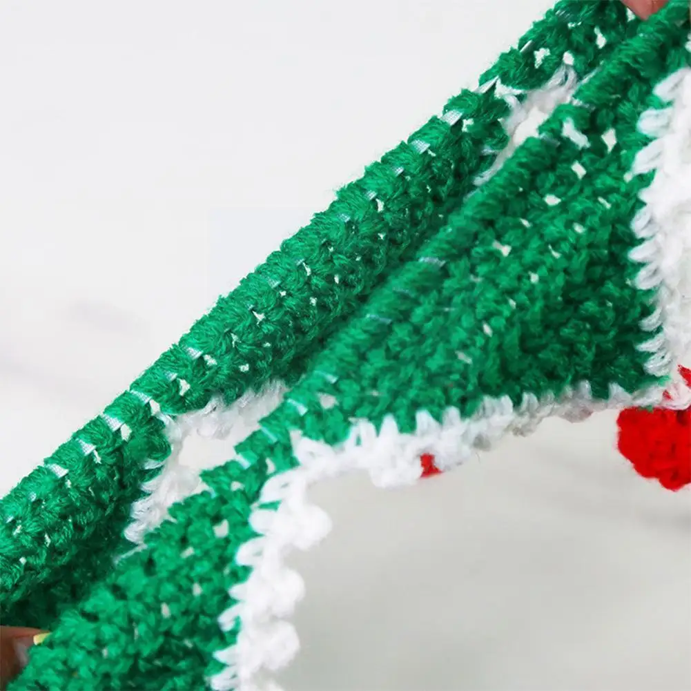 

Christmas Tree Plush Hat Costume Santa Pet Scarf Triangle Gifts Dog New Chihuahua Teddy Year Cat Winter 2022 Puppy Bibs Dec A2X8