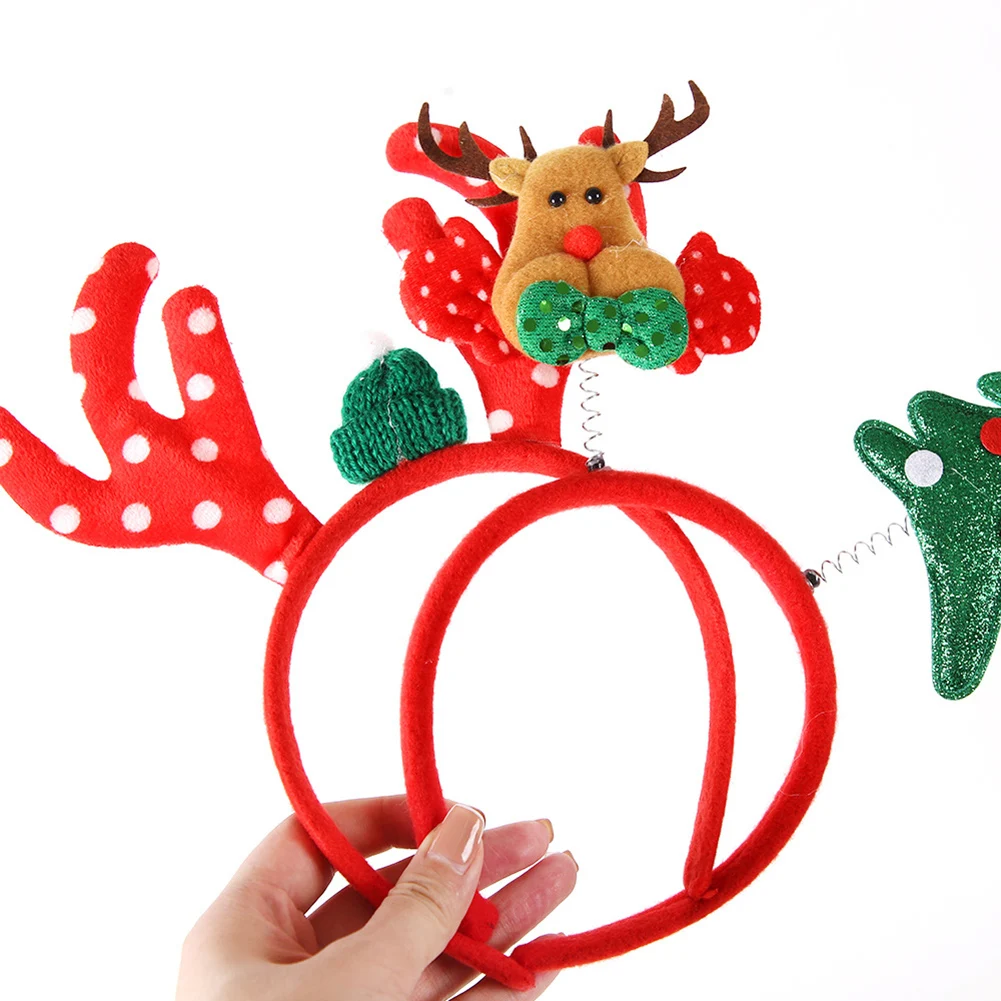 

Christmas Headbands For Children Santa Elk Antlers Baby Headband Kids Diadem Elf Ears Horns Noel Navidad 2023 Hair Accessories