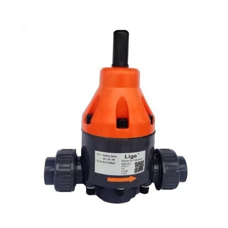

PVC pump pipe safety pressure relief valve
