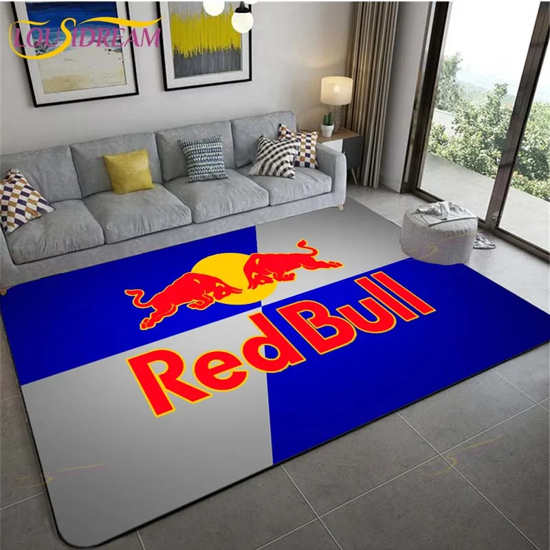 Коврик с 3D-принтом Red Bull мягкий фланелевый коврик для спальни детские коврики