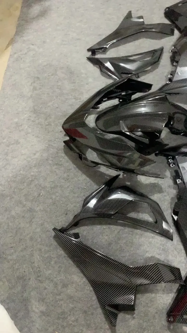 

2021 Best Qualuity OEM Hot Painted With Carbon Fiber Motorcycle Parts For KAWASAKI 6R 2007-2008 ABS Injection Fairing Cover Kits