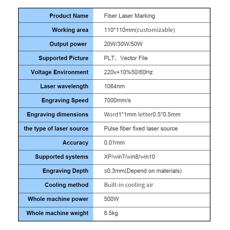 Лазерная маркировочная машина JUMING 20/30/50 Вт 4K