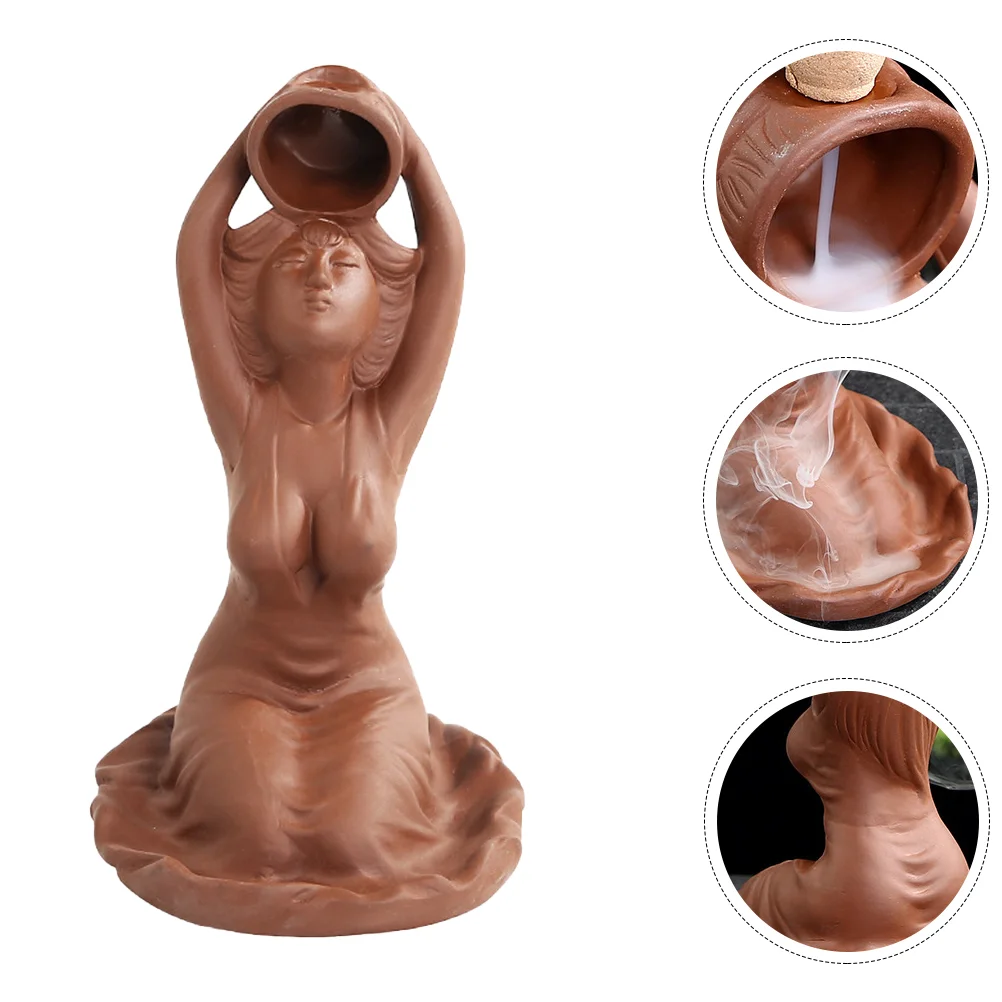 

Classical Incense Container Incense Burner Ornament Ceramic Incense Burner for Tabletop Living Room Office