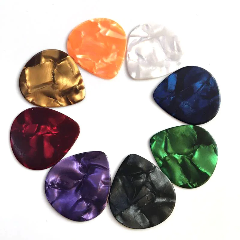 

10Pcs Guitar Picks & Guitar Pick Holder Set for Acoustic Guitar Electric Guitar Bass Ukulele Stick-on Holder Random Color