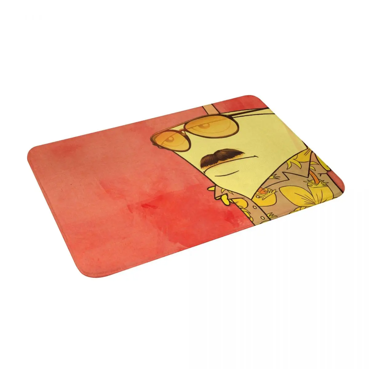 

Mustache Cartoon Tv Show Soda Cup Character Bath Door Floor Mat Rug Carpet Entrance Living Room Home Kitchen Doormat Non-slip