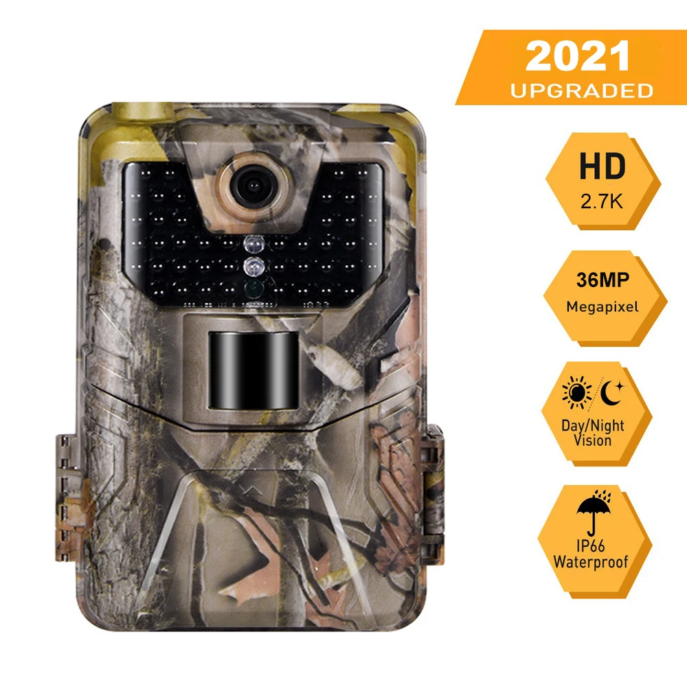 

Wireless Hunting Cameras HC900A 940NM Night Vision PhotoTraps Wildlife Surveillance Wild Tracking Cam 36MP 2.7K Trail Camera