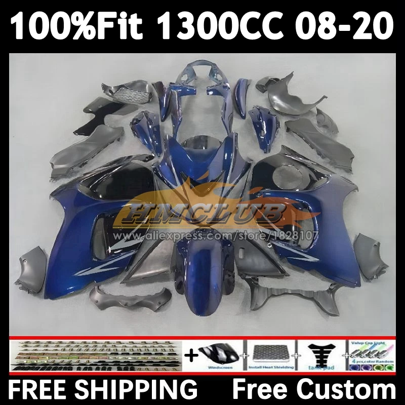 Корпус обтекателя Для SUZUKI Hayabusa GSXR1300 08 09 10 11 12 13 38No.22 синий цвет флэш XR 1300 14 2015 2016 2017