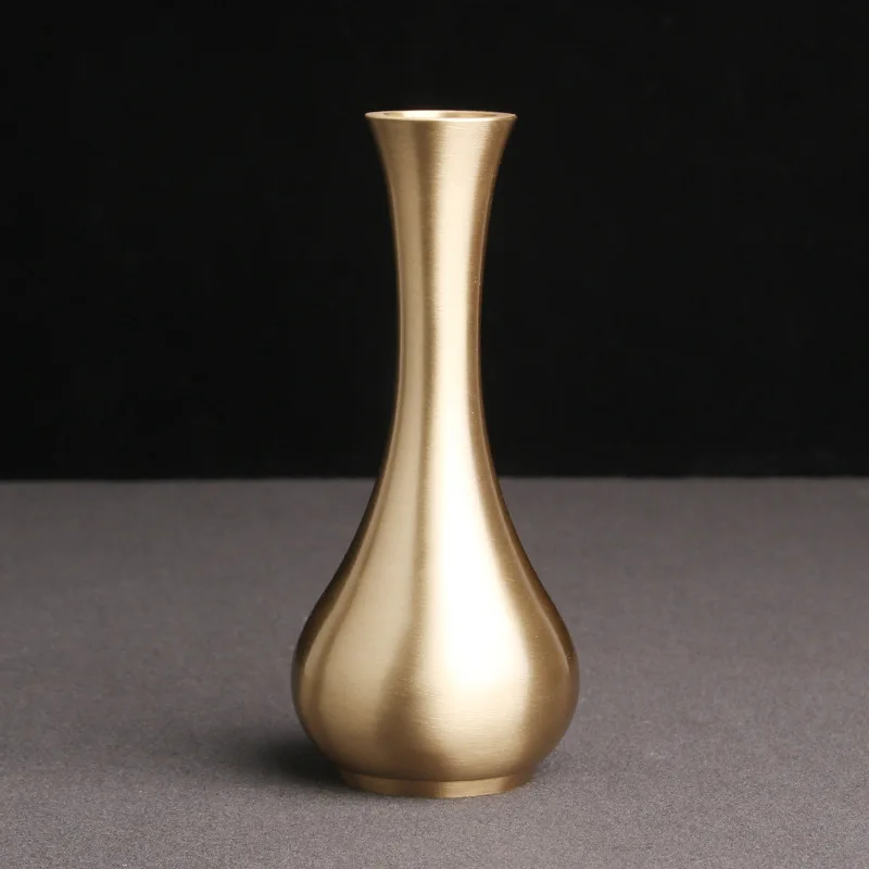 

Brass Vase Desktop Decoration Guanyin Bottle Decoration Crafts