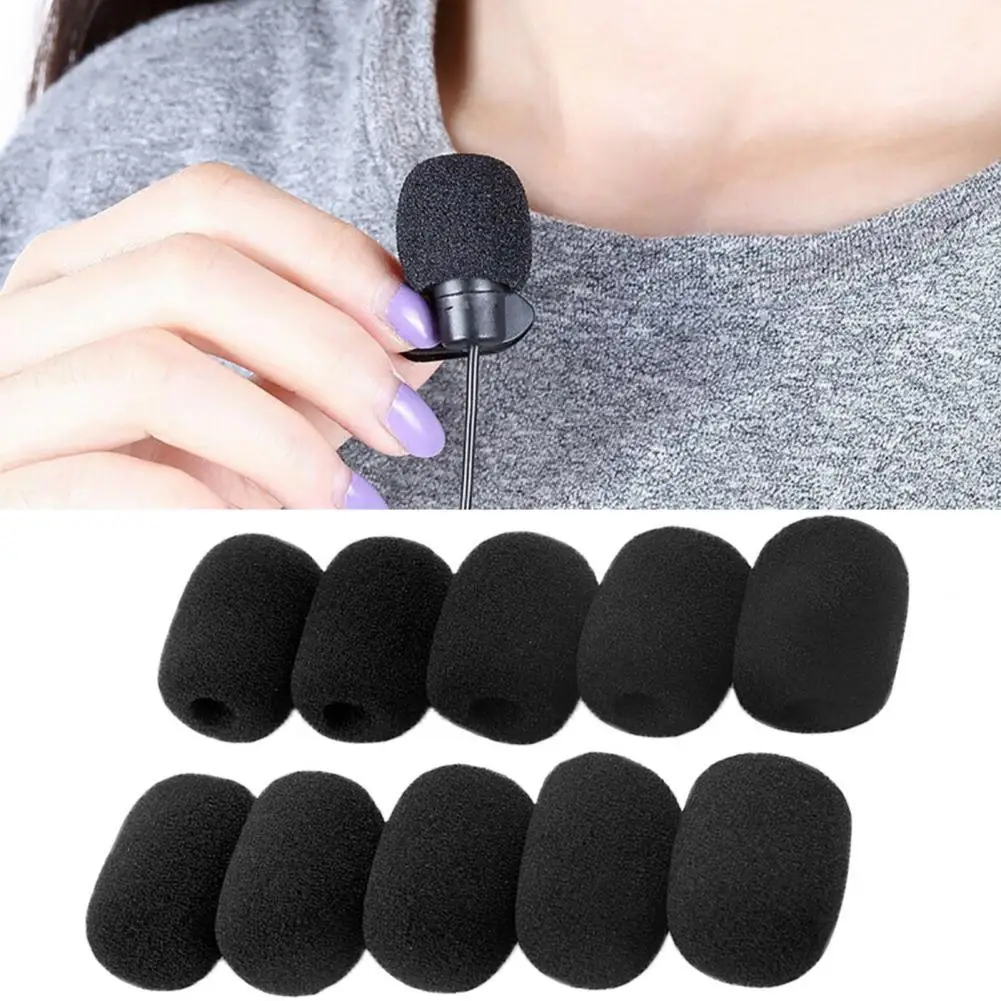 

Teaching Microphone Cover Ultra Soft High Density Sponge Headset Mic Windscreen Replacement for Interview