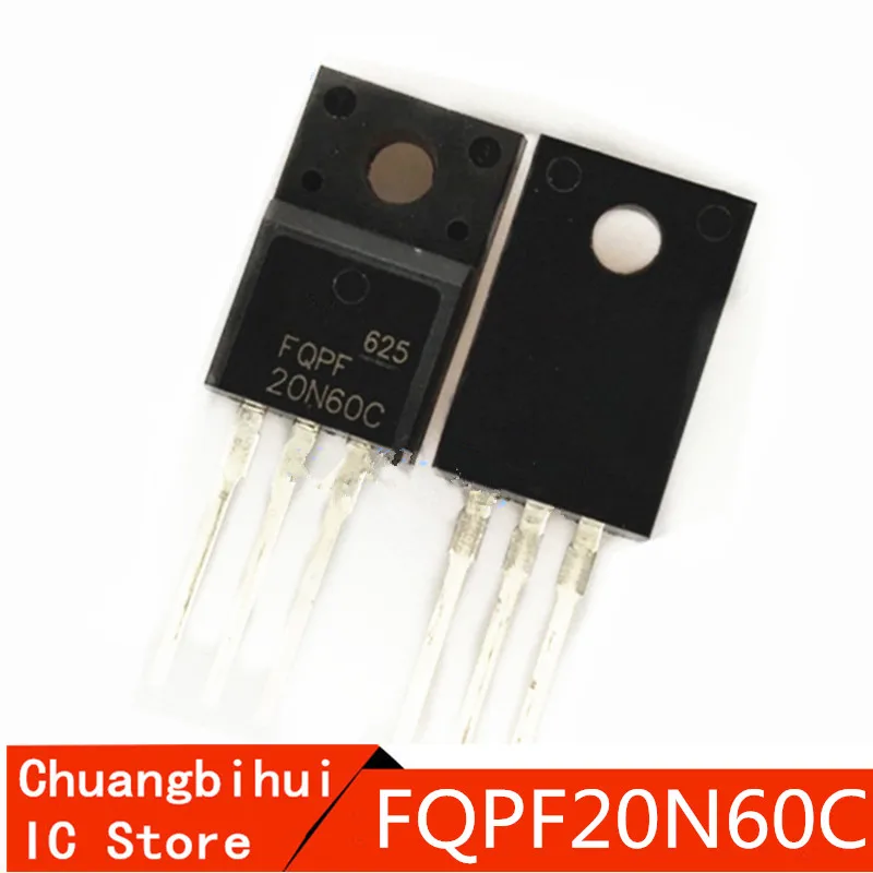 

10pcs/lot FQPF20N60 20N60 FQPF20N60C TO-220 Power switch tube FET