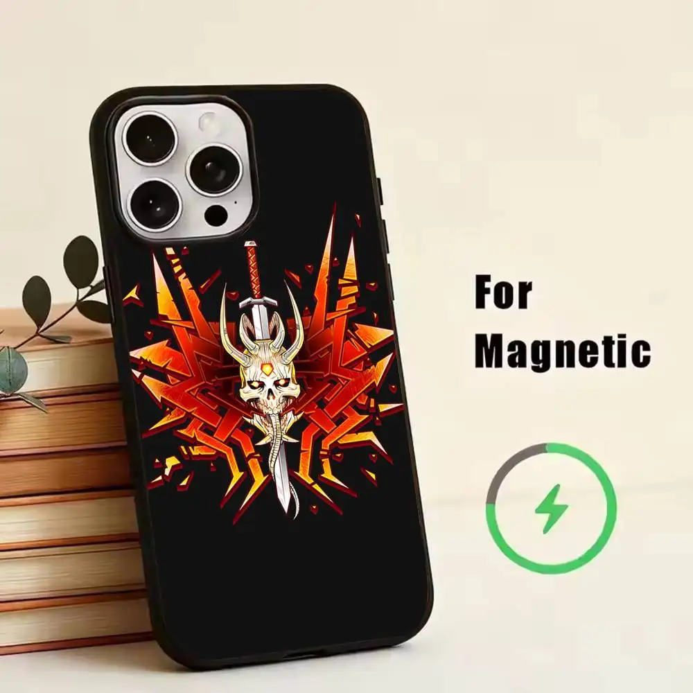 Фото Чехол для телефона D-Doom Dark Ages Game для iPhone 11, 12, 13, 14, 15, 16, 17 Plus, Pro, Max с поддержкой беспроводной зарядки №2