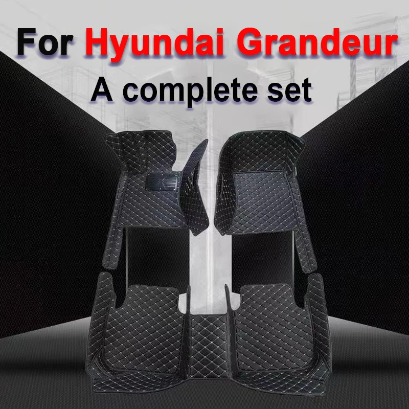

Car Mats For Hyundai Grandeur Azera IG 2019~2022 Anti-dirt Pad Carpets Leather Floor Mat Rugs Pad Interior Parts Car Accessories