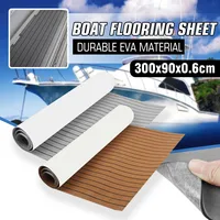 3000x900x6mm Self-Adhesive EVA Foam Boat Yacht RV Caravan Marine Flooring Faux Teak Boat Decking Sheet Floor Decor Mat