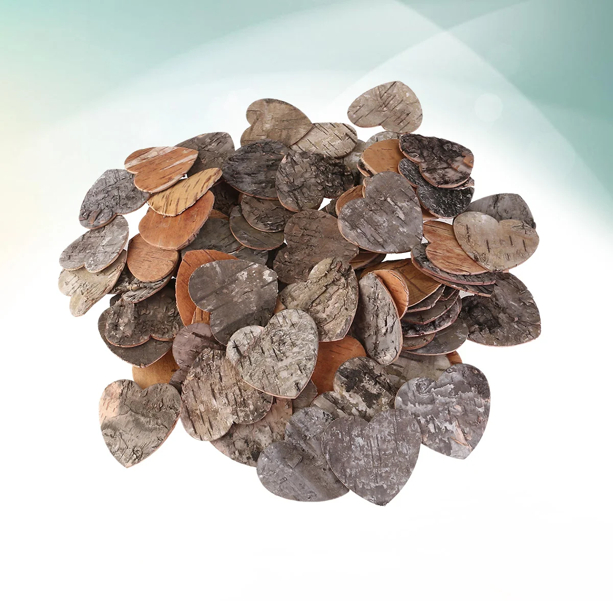 

160pcs Chips Ornaments for Cards Artworks Making Heart Ornament Heart Slice Heart Ornaments