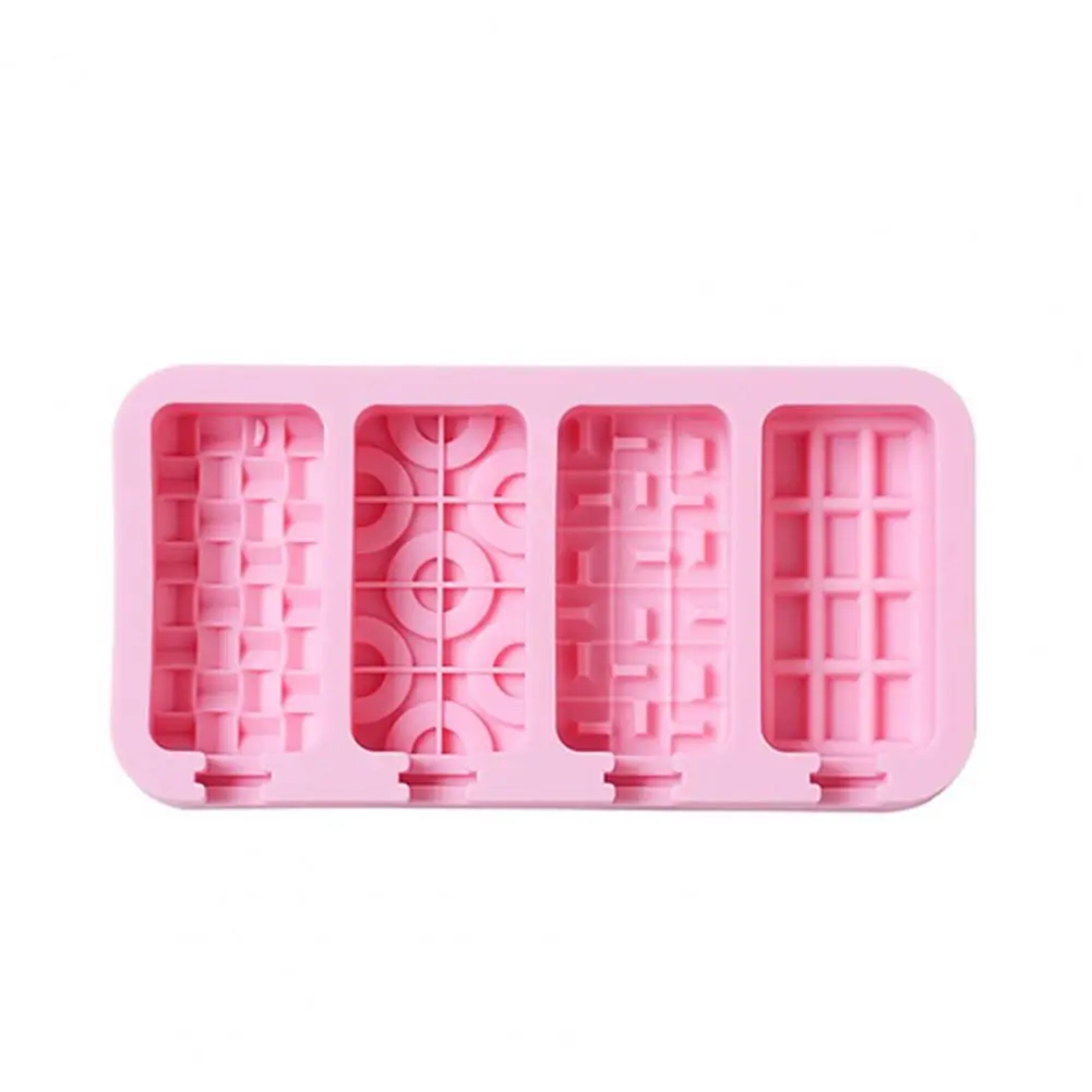 

Funny Ice Cube Mold Easy Demoulding Reusable 4 Grids Multi Pattern Popsicle Tray Mould Smooth Popsicle Mould Kitchen Tools