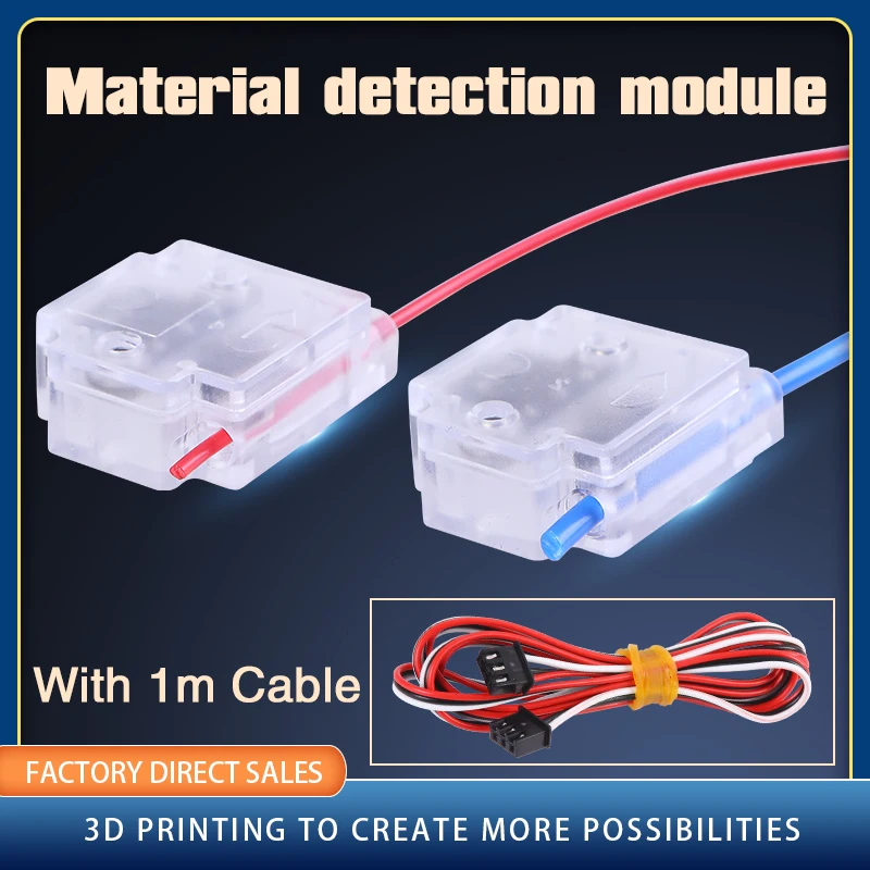 

Filament Break Detection Module 1.75/3.0mm With 1M Cable Run-out Sensor Material Runout Detector For Ender 3 CR10 3D Printer