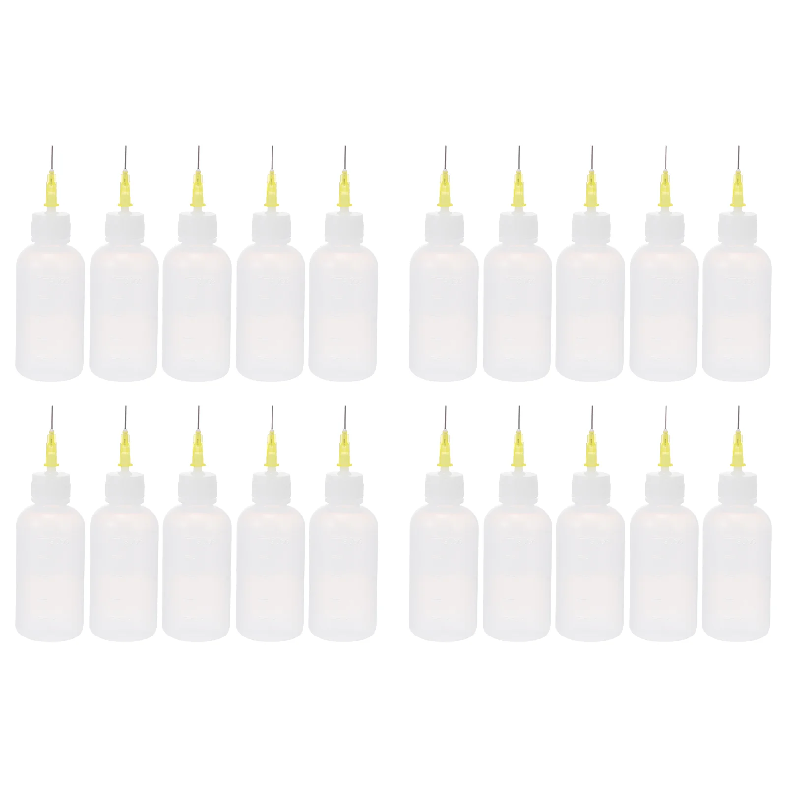 

20pcs Practical Durable Squeeze Bottles Needle Tip Bottles Gluing Project Bottles