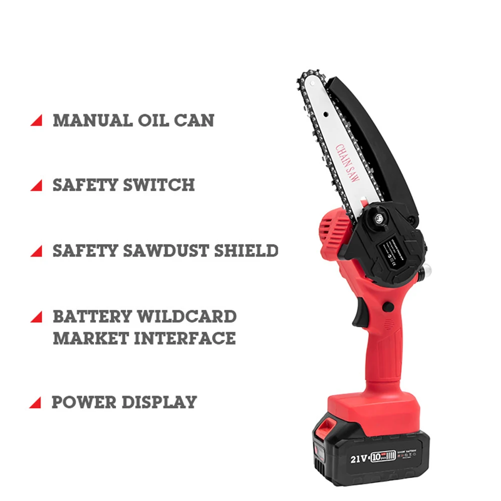 

6 Inch 1000w 3500rpm Pruning Saw One-handed Electric Chain Saw Woodworking Cutting Tools Electric Pruning Saw for Garden Logging