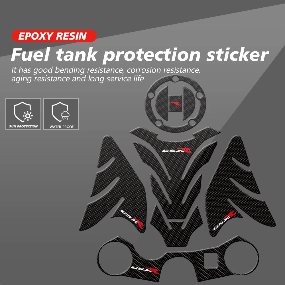 

Motorcycle Tank Pad Protector Triple Tree Top Front End Sticker Decal Fit For SUZUKI GSXR 600 750 GSXR1000 2003-2017 2016 2015