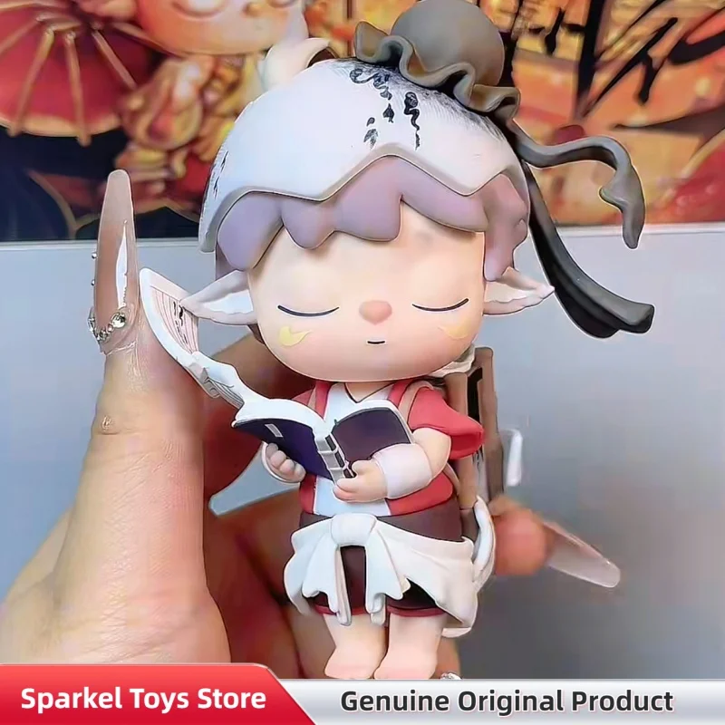 Фото Коллекционная фигурка Heyone Mimi Jiuzhou Odyssey Series Blind Box в китайском стиле, модный декор для рабочего стола, игрушка для взрослых коллекционеров №5