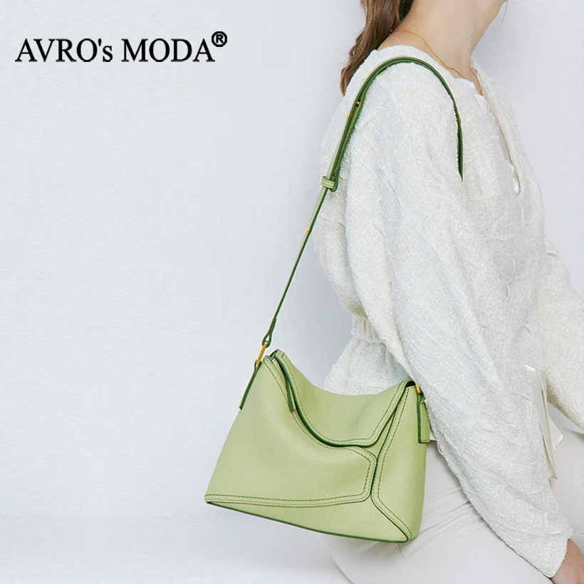 

AVRO's MODA Brand Genuine Leather Shoulder Bags For Women Luxury Designer Handbags Female Fashion Retro Crossbody Messenger Bag