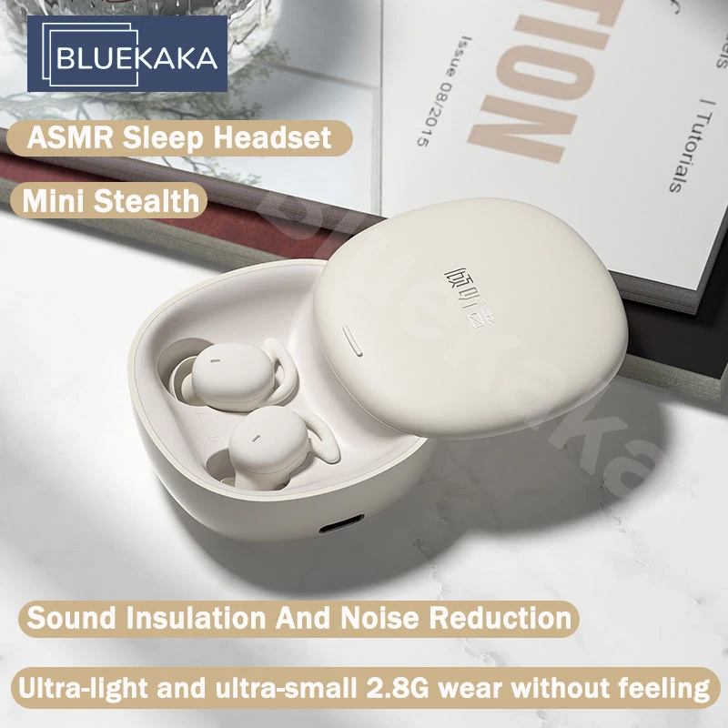 2022 Mini Invisible Bluetooth Earphone ASMR Sleep Headphones Soundproof Sleeping Earbuds HIFI Stereo Headset for All Smartphones