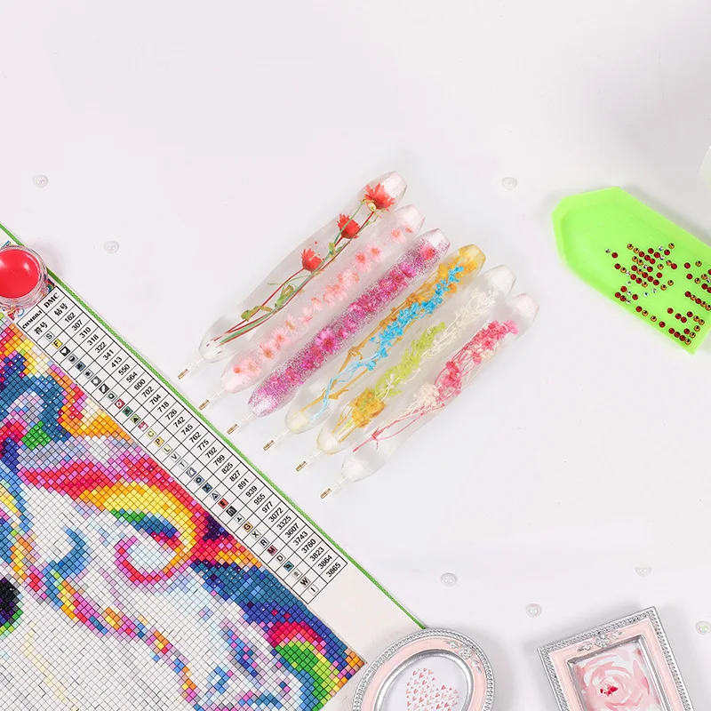 

Новинка, алмазная живопись «сделай сам», точечная дрель из смолы, ручка, Сменная головка для вышивки крестиком, алмазная вышивка, Швейные ак...