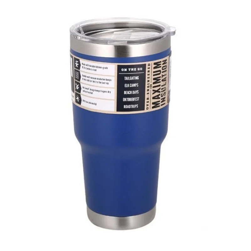 

3 Logo 30 20 oz Tumbler Double Wall water vaso cooler termos Coffee yetys Mug bottle Stainless Steel Flask Thermos 30oz 20oz Cup