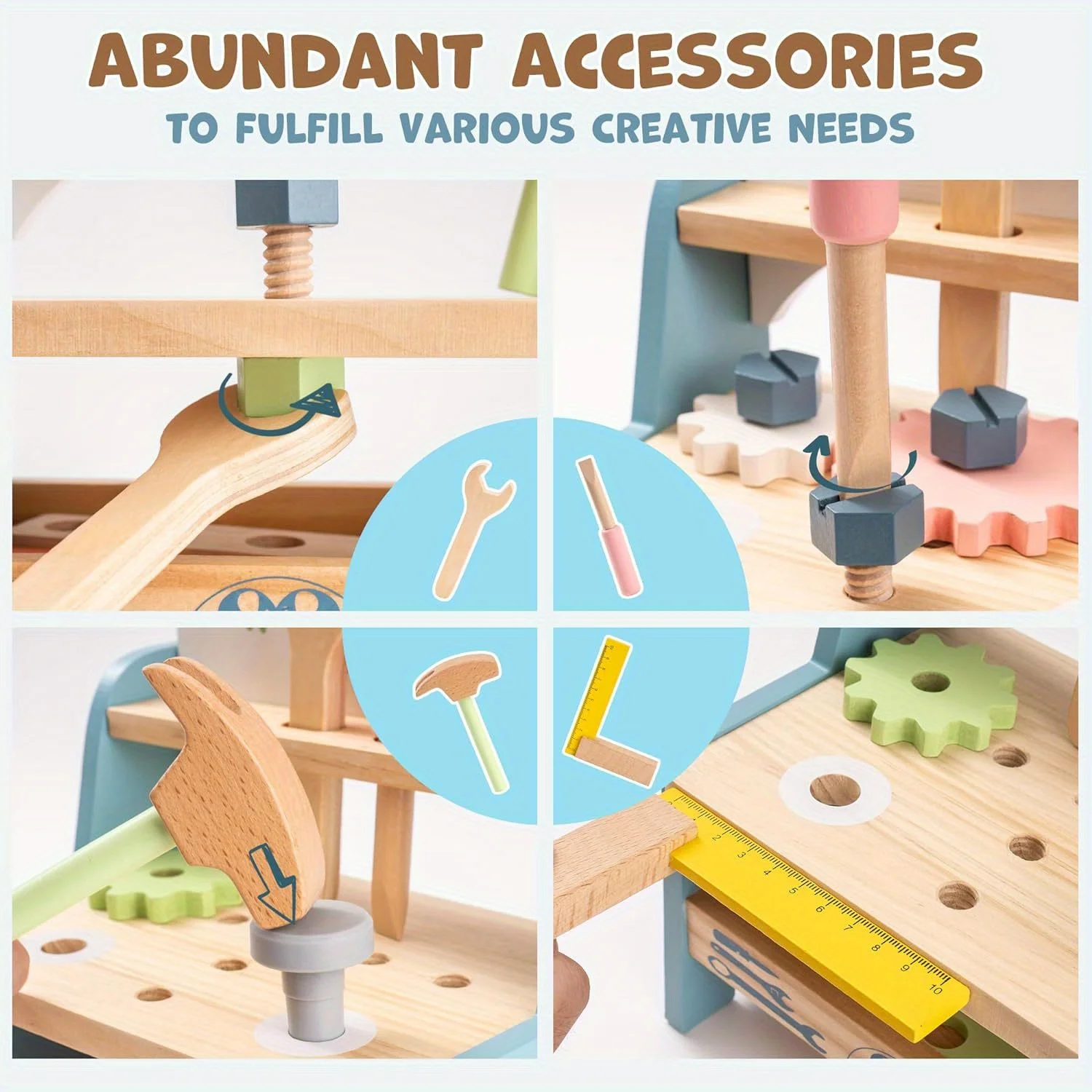 Детский Деревянный Пазл Игровой Домик Сделай Сам Сборочный Инструмент Стол