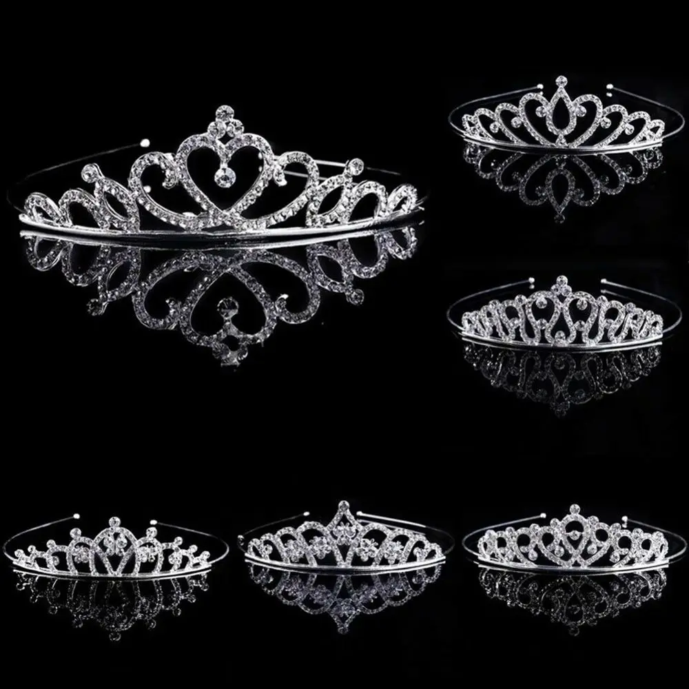 

Fashion for Women Headband Royal Bride Hair Accessories Crystal Wedding Tiaras Rhinestone Queen Princess Crown
