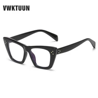 vwktuun square sunglasses women men vintage oversized blue light blocking glasses frames for male female eyewear