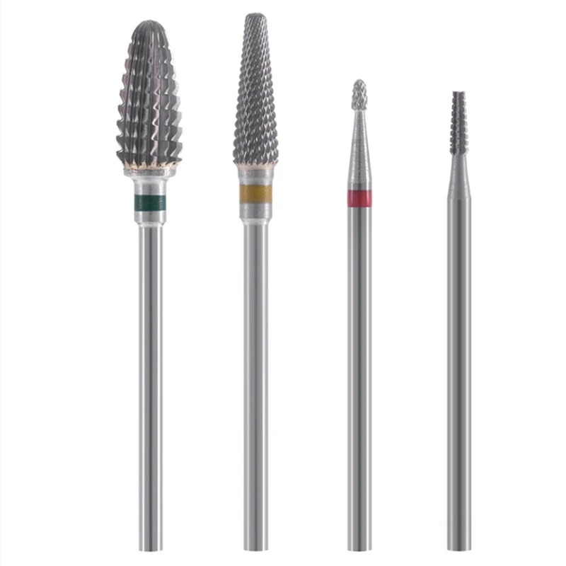 

Conical Hard Electric Nail File Drill Bit, Coarse and Hard Nail Tungsten Steel Polishing Head Multi-Tooth