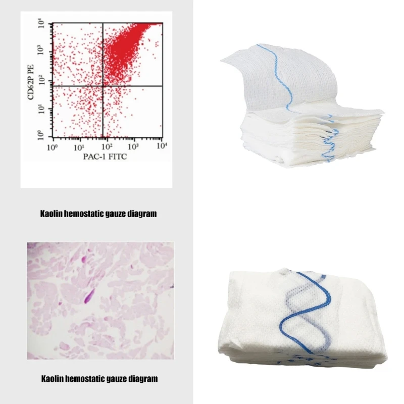 Быстро свертывающаяся боевая марля Гибкая кровоостанавливающая Марля для