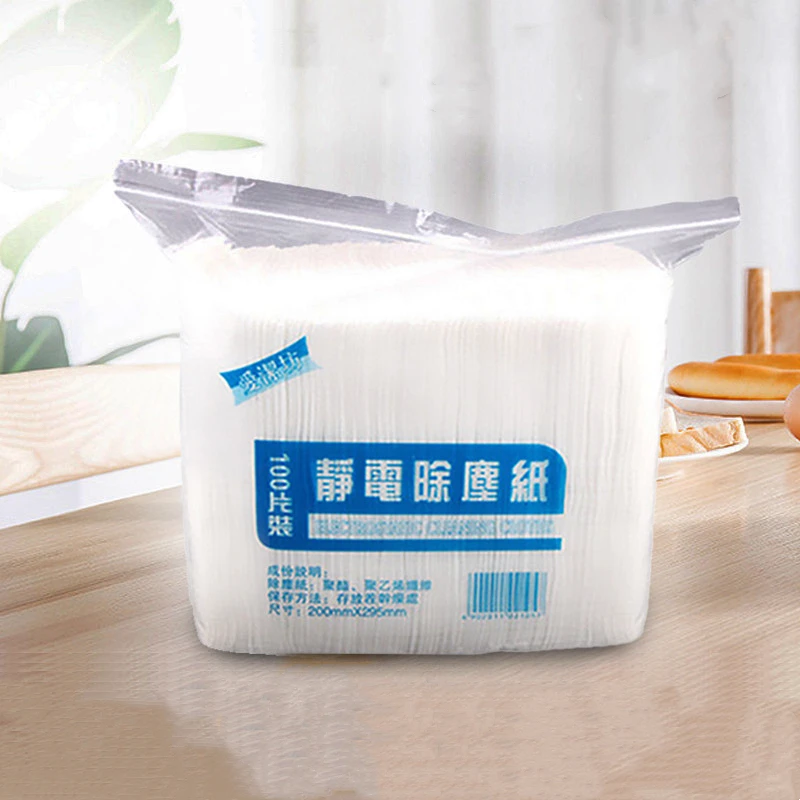 

Одноразовые электростатические салфетки для швабры, 100 шт.