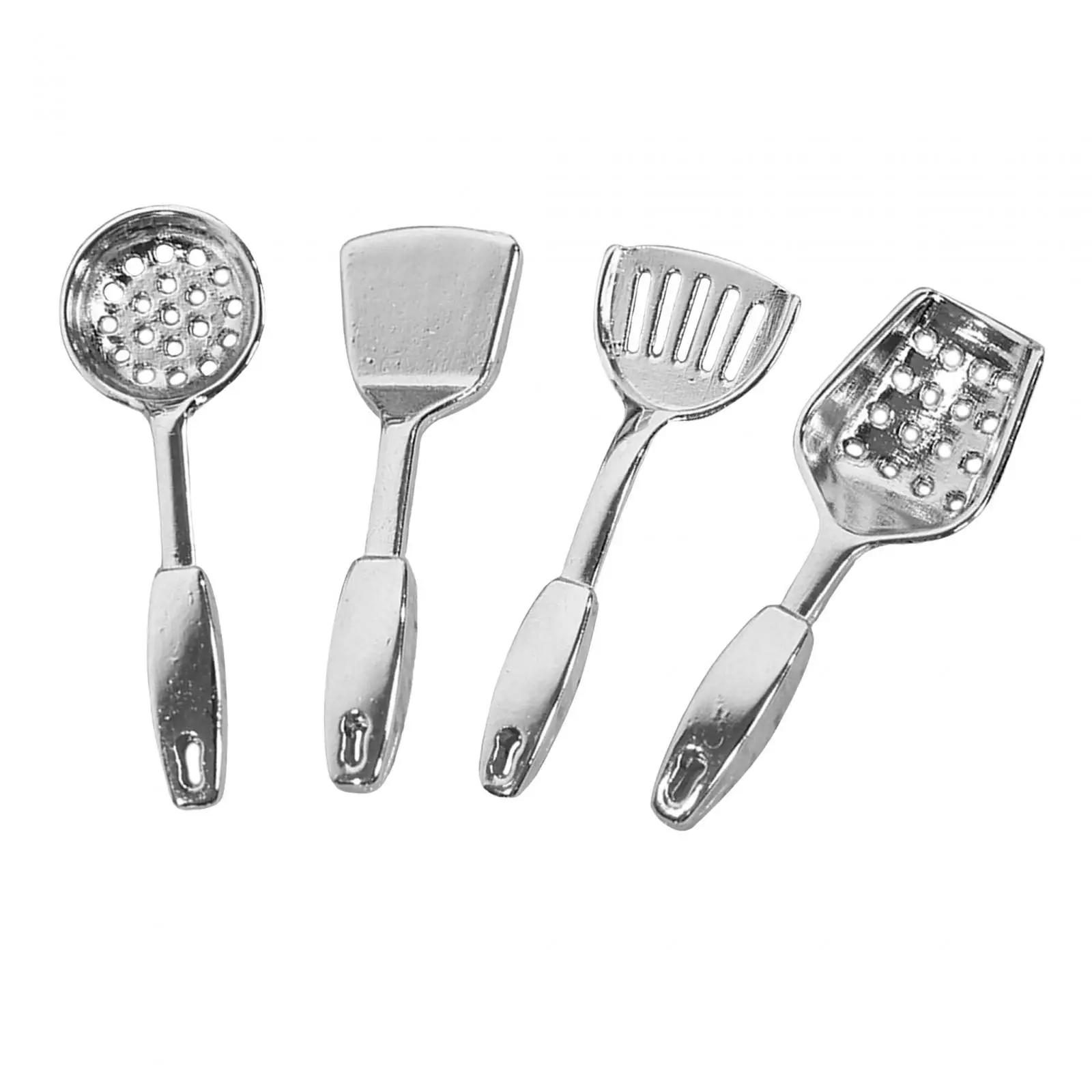 

4Pcs Dollhouse Kitchen Accessories Metal 1 12 Scale Doll House Decorations