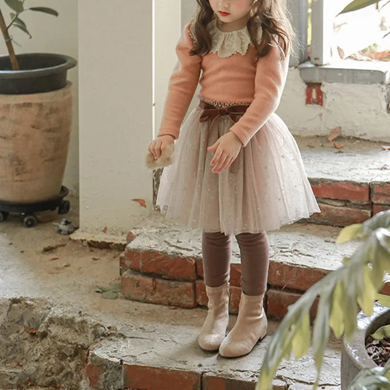 

Girl Cute Star Mesh Culottes Children's Pants Mesh Tutu Skirt Sprinkle Gold Skirt Bow Culottes Festival Party Tutu Skirt