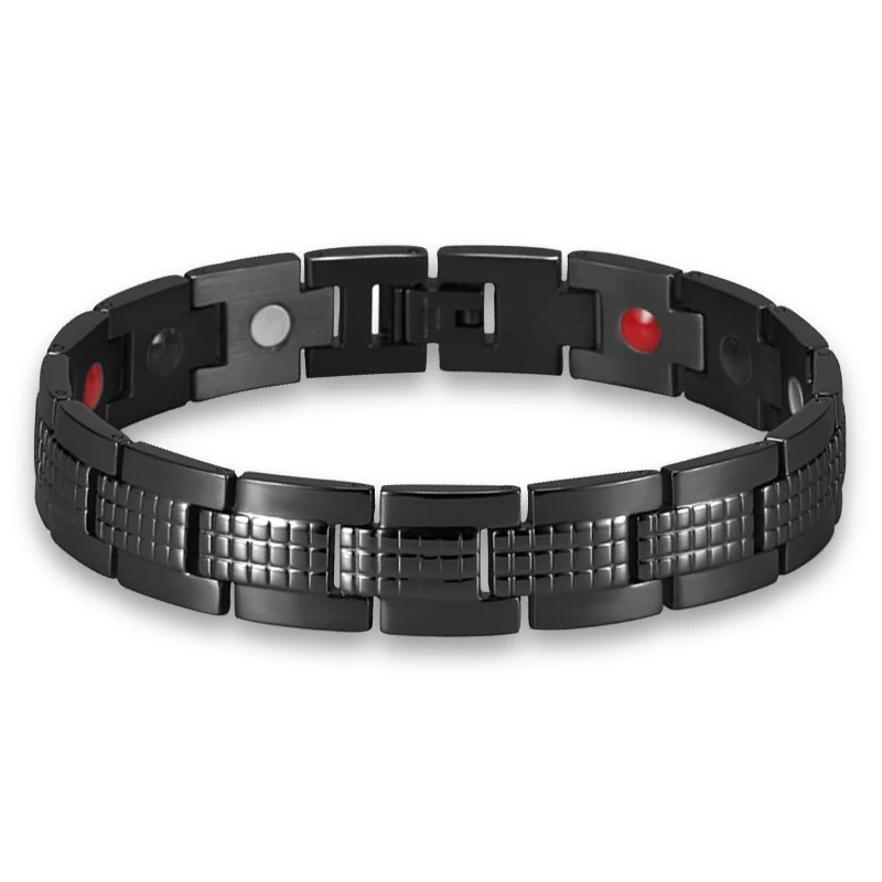 

Men's Bracelet Stainless Steel Bracelets Mens Magnetic Bracelet Health Therapy Arthritis Care Energy Jewelry Fansion Women