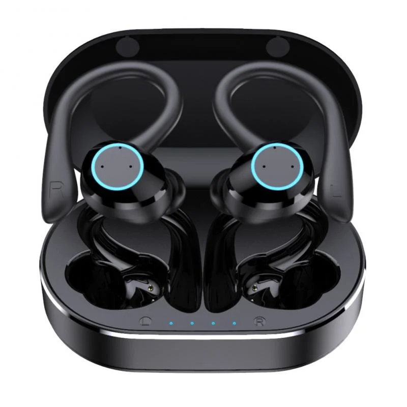

Q25 Pro Noise Cancelling Wireless Earphones Bluetooth-compatible Stereo Bass Headphone Ear Hook Waterproof Sports Game Headsets