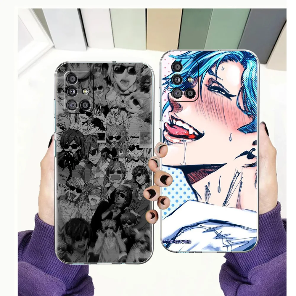 

Anime Yarichin Club Case for Samsung Galaxy A13 A22 A32 A52 A72 A51 A71 A11 A31 A41 M31 A01 A21S 5G Transparent Silicone Shell