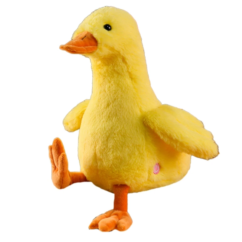 

12'' Stuffed Pendant Christmas Duck Doll Thanks Giving New Year's Display Decors Carry Along Night Companion
