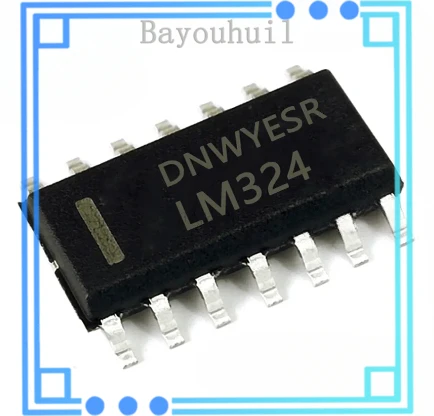 

10PCS New Original LM324 LM324DR Four-way Operational Amplifier Chip SMD SOP14