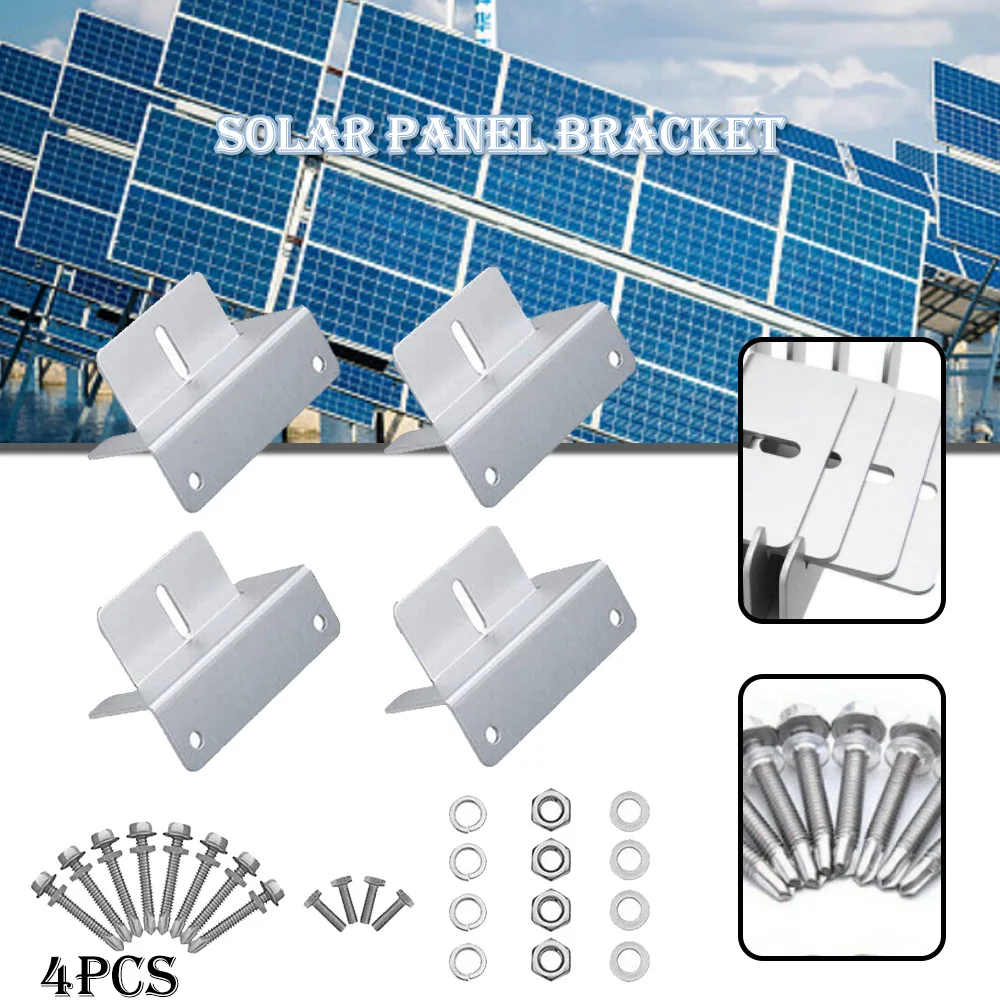 

Aluminium Solar Panel Z Bracket Solar Panel Mounting Mounts For RV Boat Roof 100% Brand New With High Quality Easy to Use