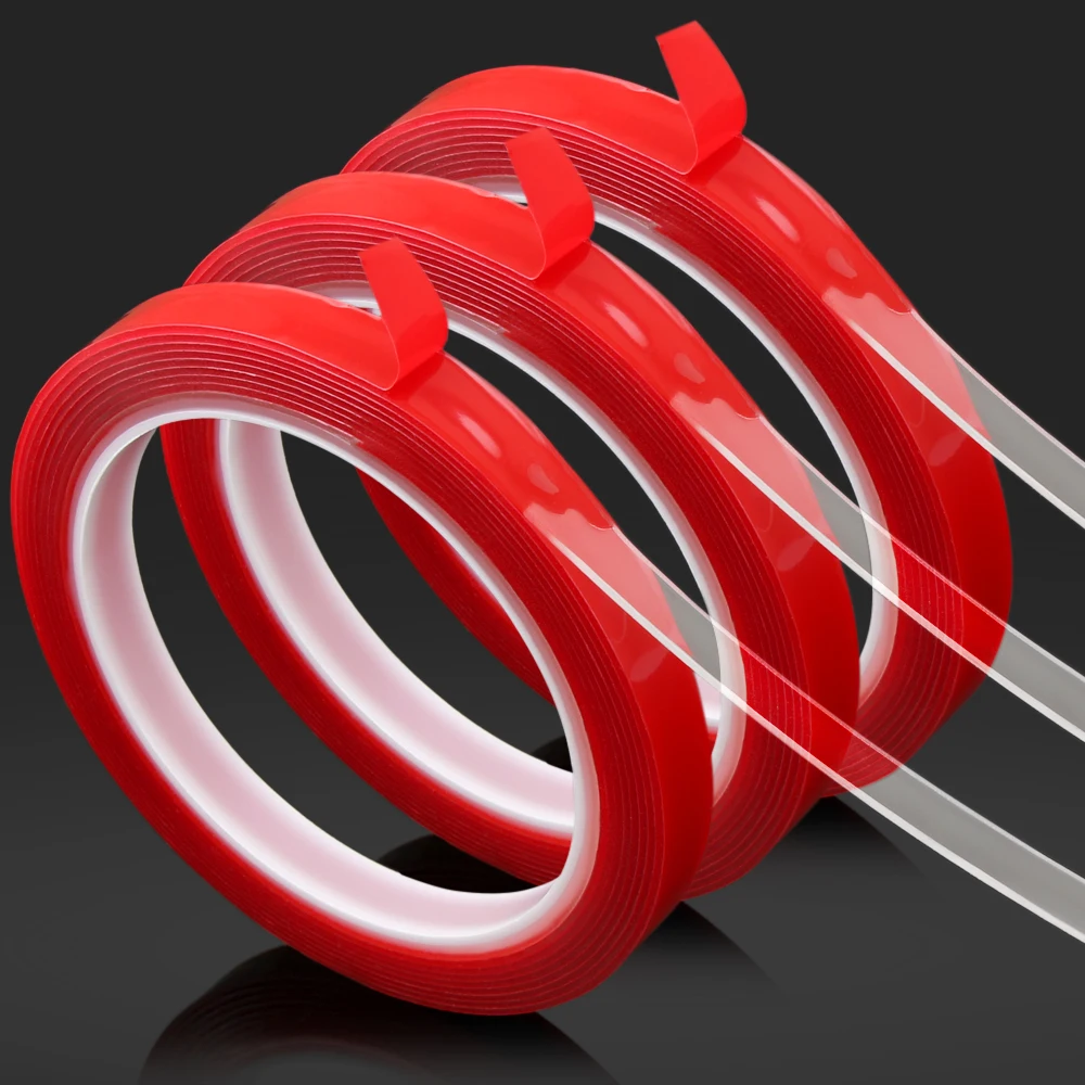 

Car Acrylic Tape Transparent Double Sided Tape Sticker for vw polo golf passat jetta Tiguan skoda octavia rapid kodiaq octavia