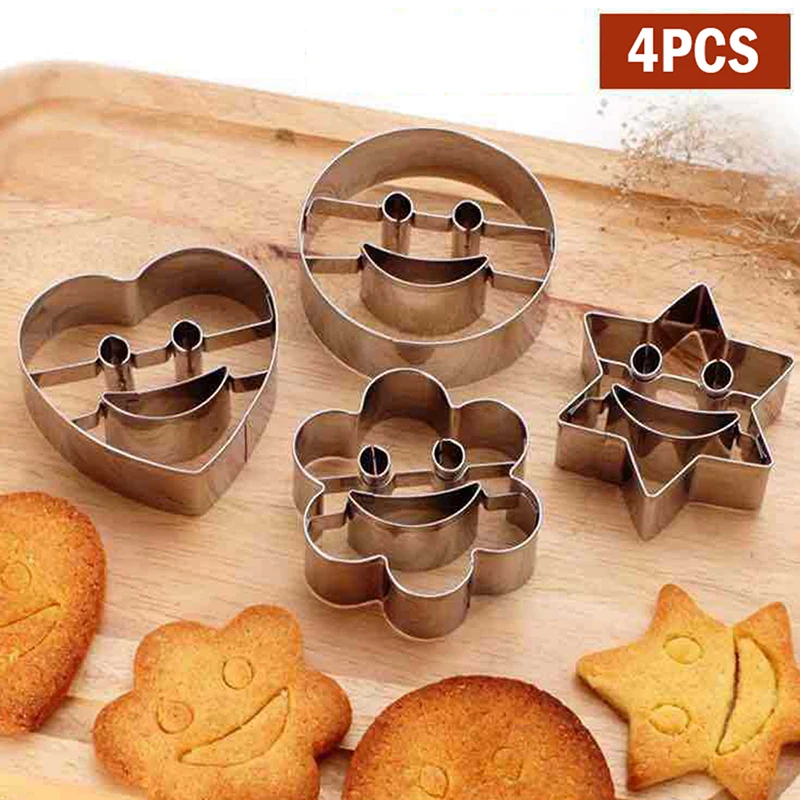 

4 шт., формы для выпечки, из нержавеющей стали